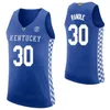 Basketball Kentucky Wildcats College 5 Malik Monk Jerseys 0 DeAaron Fox 30 Julius Randle 24 Eric Bledsoe 4 Rajon Rondo University Broderie NCAA Numéro de nom personnalisé