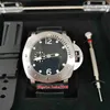 ホットアイテム高品質の時計44mmサブマーサブルPM24 PM00024 00024天然ゴムストラップバック透明機械自動メンズウォッチ腕時計