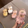 Eerste wandelaars Lovely Floral Baby Born Toddler Girl Crib Shoe Baby Girl Shoes Soft Sole Princess Style Infant Prewalker Baby schoenen voor feest 230323