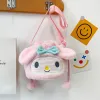 Sac à dos en peluche doux de dessin animé, sacs à bandoulière simple, animaux en peluche, cadeau pour enfants et filles