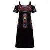 Abiti casual sexy per le donne 2023 Bohemian Relaxed Fit Maxi abito da cocktail a strati Midi Vestidos Vintage femminile