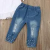 Roupas Conjuntos de Citgeesummer Toddler Kids Baby Girls Tops White T-shirt Jeans Long Pants Jeans Set Fashion Set