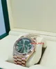 Nieuwe fabrieksversie Counter-kwaliteitshorloge 18K Rose Gold Green Olive Dial Watch Cal 3255 Beweging Automatisch ETA Duiken Zwemmen Me252a