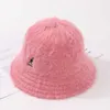 Wide Brim Hats Hat Men and Women Autumn Winter New Kangroo Long Rabbit Hair Bucket Hat Day Tie Soft Fisherman Hat Warm Basin Hat G230323