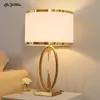 Bordslampor lyx modern amerikansk lampa vardagsrum sovrum dekorativt säng hushåll europeisk enkel smidesjärn