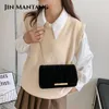 Mantang 2024 Winter Shoulder Bag Luxury Golden Velvet Small Handbag Simple Vintage Crossbody Ladies Jin Tote Bolso Mujer