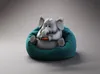 Blind box Toys Lazy Animal Hippo Rhino Pig Panda Cat Elephant Polar Bear Sea Lion Ornaments Sofa Box Decor 230323