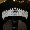 Cabelo de casamento Jóias Tiara Cristal Cristal Coloque os acessórios de cabelo de casamento Full Zircon Crowns Crowns de casamento da faixa da cabeça para mulheres 230323