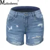 Damesshorts Zomer Denim Casual Mode Jeans met losse gaten en zakken Straatbuit 230322