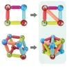 Blocs Magnétique Bâton Construction Constructeur Ensemble Unique Aimant Boule Tige Jeux Montessori Jouets Éducatifs Cadeau Pour Enfants Garçons Filles 230322