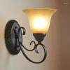 Muurlamp Amerikaan vintage ijzeren slaapkamerlichten korte bedlichting gangpad ingang Rustieke verlichting