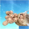 Juegos de novedad 4.7 pulgadas FL Body Sile Piglet Cute Living Lifelike Soft Pig Doll Reborn Interesante Toy Kids Toys 220510 Drop entrega Regalos DH8CQ