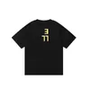 22ss Summer Europe USA T-shirt da uomo vintage T-shirt da skateboard con logo rovesciato T-shirt in cotone streetwear a maniche corte