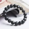 Strand Genuine Black Natural Sunstone Bracelets 11mm Labradorite Moonstone Gems Healing Crystal Round Bead Bracelet Drop