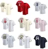 2023 baseball jerseyS 2 JETER 22 YELICH 3 HARPER 19 VOTTO 21 CLEMENTE 22 YELICH 24 CABRERA 28 POSEY 99 JUDGE kingcaps local online store fashion Cool Base Jersey