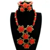 Collana Orecchini Set 4ujewelry Edo Bridal Nigerian Ladies Nature Coral Beads Set di gioielli per le donne 2023