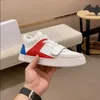 Men Design Dress Shoes Sneakers Echt lederen trendy trainer Wit zwart platform Chaussures Casual schoenen schip met doos