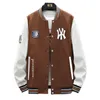 Vestes pour hommes Arrivée Automne Baseball Porter Étudiants Gros Adolescents Preppy Style Rib Manches Courtes Imprimer Bomber Veste Marque Vêtements 230323