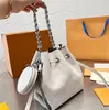 Designer BELLA tassen bucket bag totes handtassen PETIT NOE tote trekkoord echt leer uitgehold monogrammen portemonnee schouder crossbody chain handtas portemonnee van 2 stuks