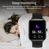 Relógios de pulso Bluetooth Heart Rate Monitor Smart Watch Homens Full Touch Dial Chamada Fitness Tracker IP67 À Prova D 'Água Smartwatch Homens Mulheres 230323