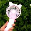 Mini Fans Geschenken Handmatige handheld Summer Koeling Airconditioner voor kinderen Kinderen draagbare handdruk Plastic kleur willekeurig