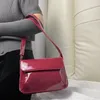 Evening Bags Ladies Handbags Vintage Patent Leather Small Messenger Purse Fashion Red Women Shoulder Simple Female Underarm Bag