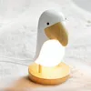 Nattlampor Toucan Bird LED -lampan USB -uppladdningsbar sovrum luminaria dimbar högtalare Hembordsbelysning Bluetooth Lamp E9L6