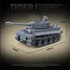 Blocs WW2 Militaire Panzer Tiger I Char Lourd Panzerkampfwagen VI Ausf E Bâtiment Seconde Guerre Mondiale Chiffres Briques Modèle Jouets Cadeaux 230322