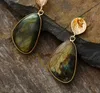 Dangle Chandelier Trendy Gems Stone Earrings Women Labradorite Elegant Drop Earrings Jacket Semiprecious Jewelry Bijou Female Gifts Dropship 230323