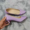 Zapatos de vestir Clásico Sexy Punta puntiaguda 5 cm Bajo Med Gatito Tacones altos Bombas de mujer Zapatos Primavera Diseño de marca Vestido Zapatos de boda Tamaño grande 35-42 230323