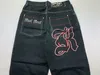 Jeans pour femmes Y2K lettre personnalisée rue hiphop jean lâche pantalon droit pantalon hommes tendance mode pantalon en denim Harajuku 230323