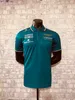 Мужские футболки Aston Martin Aramco Cignant F1 2023 Official Fernando Alonso Team Polo 0323х23