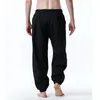 Calça masculina mens hippie harém estiloso listrado boho yoga casual joggers calças homens masculino de hip hop