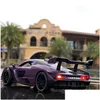 Diecast Model Cars 1/32 McLaren Senna Alloy Sports Car Diecasts Metal Toy Vehicles Simation Sound and Light Collection Kids Gifts Dr DHFGC