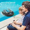 Elektriska RC -båtar 3 i 1 Air Water Land Remote Control Helicopter Airplane for Kids Electric Fishing Toys Barco 230323