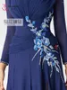 Stage Wear S Ballroom Blue Dress Vêtements standard pour la danse Concours de danse Robes-M-2023