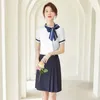 Anderen Kleding Zomer damesjurk stewardess uniform korte mouw pak luchtvaart stijl professionele hotel werkkleding