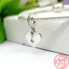 Classic Popular 925 Sterling Silver Love Hanging Charm of The Original Pandora Bracelet S925 Jewelry