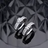 Кластерные кольца европейское и американское амазонка с микроавторанной квадратной лестницей циркон S925 Серебряное кольцо складное кольцо
