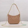 Spring/summer 2023 new women Handbag Retro hobo package sheepskin bag rhombic small fragrance chain bag Joker shoulder slung small bag.