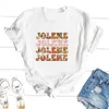 T-shirts voor heren Jolene Dolly Parton T Shirts Leopard Floral Print T-shirt Vintage Casual korte mouw zomer dameskleding T-shirts W0322