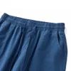 Men's Pants Japanese Vintage Indigo Men Spring Autumn Loose Multi pocket Wide Leg Cotton Retro Casual Straight Long Trousers 230323