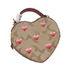 Coabag Sac en forme de coeur Sacs à bandoulière pour femmes Sac de créateur Sac à main Sac à main Chaîne Sacs à bandoulière Mini Coeur Amour Sacs à main en cuir Portefeuille 230129