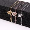 Hanger kettingen ruo gelukkige kalebas kwast ketting roségouden kleur 316L titanium stalen vrouw sieraden cadeau nooit vervagen druppel