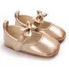 First Walkers Golden born Baby Baptism Walking Shoes Elegant And Gold Princess Comfortable Soft Soles Nonslip 230322