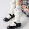 Damensocken, 1 Paar, Goth, Lolita, gestreifte Beinwärmer, japanische Gothic-lange Gamaschen, Knie-Winter-Strickbündchen, Knöchelwärmer