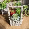 Fleurs décoratives 1 PCS Simulation Succulente Conjointe Avec Fleur Pauline Plantes Succulentes Artificielles Décoration De Jardin DIY Accessoires