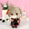 Pluszowe lalki Genshin Impact Toy Arataki Ganyu Zhong Li Xiao Tartaglia Kazuha Hu Tao Yae Miko Soft Doll Poduszki Cosplay Cartoon 230323