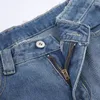 Jeans pour femmes dames étoile imprimé taille basse lavage Y2K mode rétro bleu Harajuku décontracté étage longueur pantalon printemps 2023 Style 230323