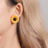 Brincos de colar Definir Modyle Trendy Acrílico Brinco Criativo Cartoon Criativo Jóias Tiny Flor Ear Stud Cheker Para Crianças